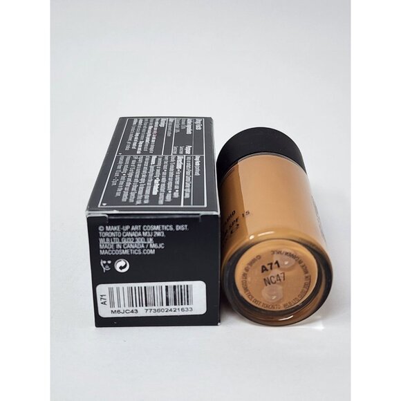 New MAC Cosmetics Studio Fix Fluid SPF 15 Foundation NC47 - Picture 3 of 3